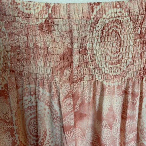 NWT Lotus and Luna Baha Mandala Boho Yoga Harem Pants in Guava L/XL - Picture 4 of 12